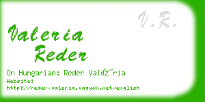 valeria reder business card